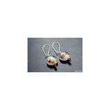 Pendientes de plata esterlina - de palanca 4 piezas