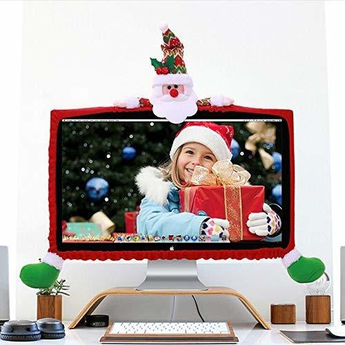 Cubierta De Monitor De Computadora De Navidad Long7ines,