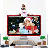 Cubierta De Monitor De Computadora De Navidad Long7ines,