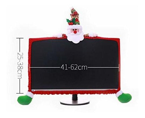 Cubierta De Monitor De Computadora De Navidad Long7ines,