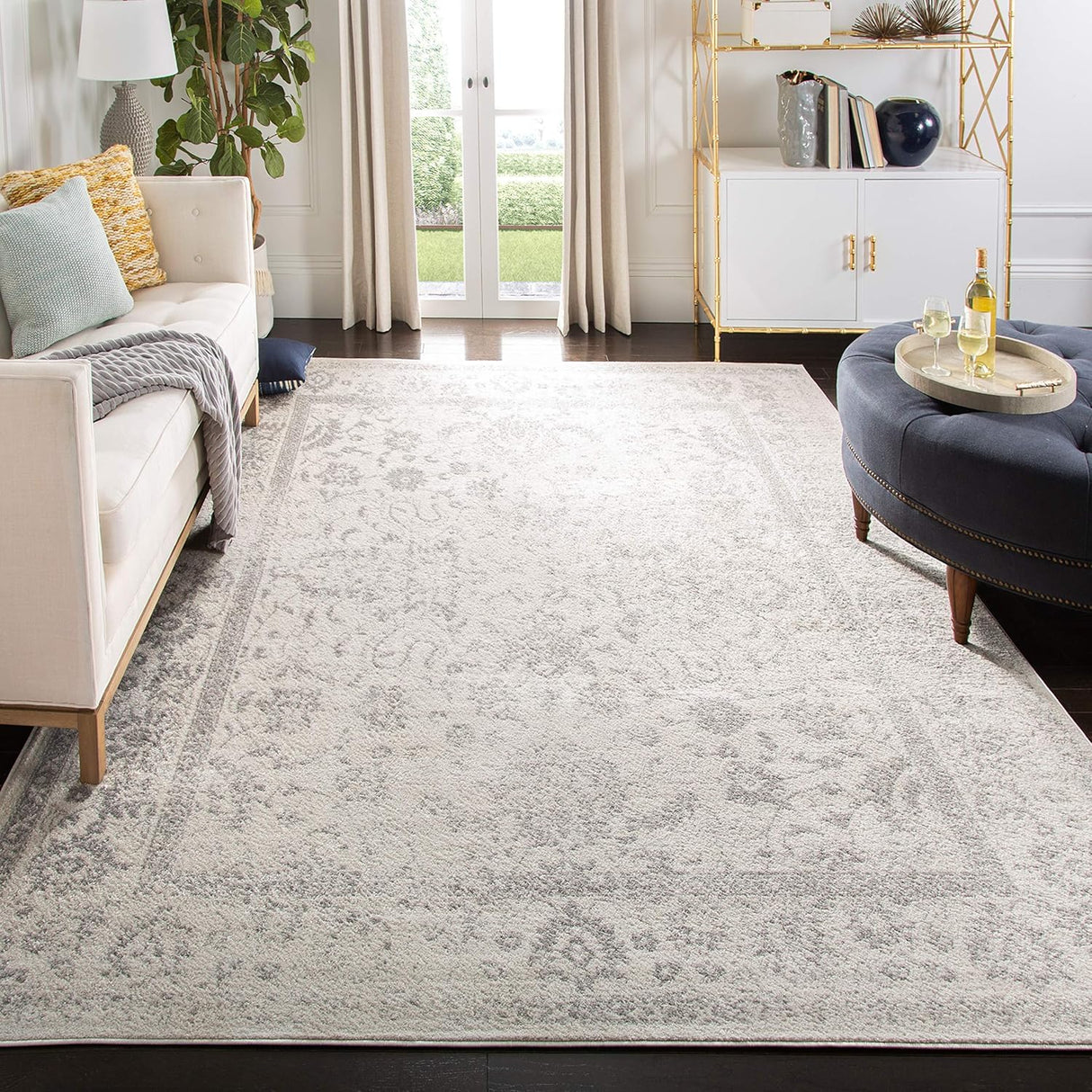 Alfombra área colección Adirondack, diseño oriental desgastado, ADR109C