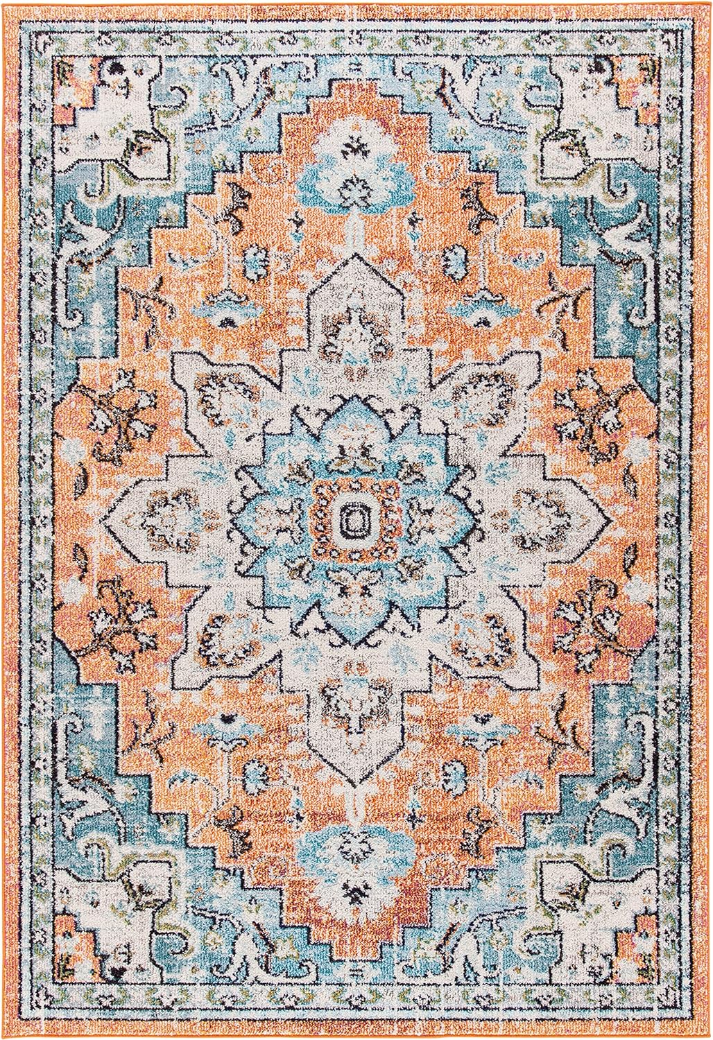 Alfombra Área SAFAVIEH Madison, Diseño Medallón Distressed, MAD473P