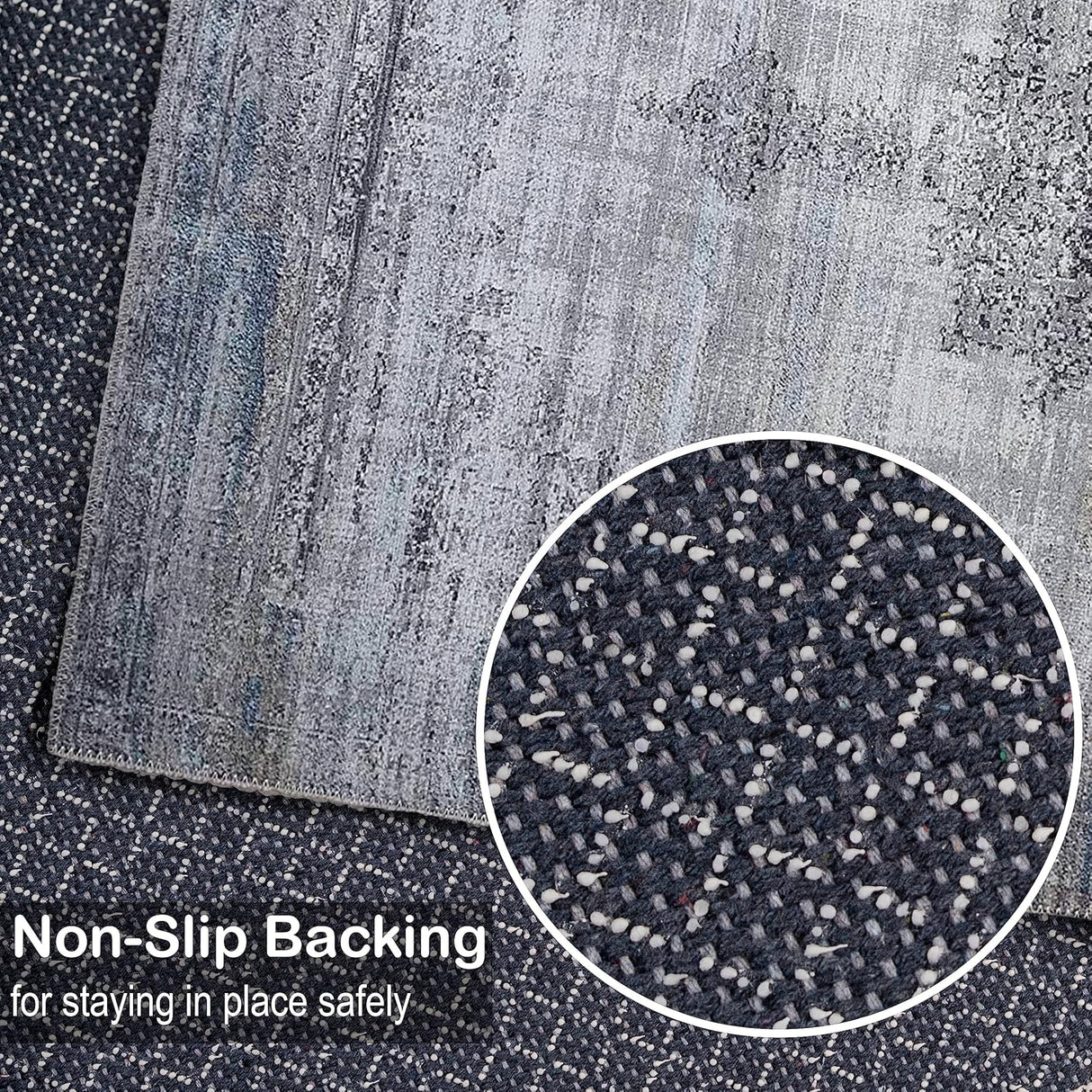 Alfombra Lavable 2x3 Adiva con Antideslizante, Vintage
