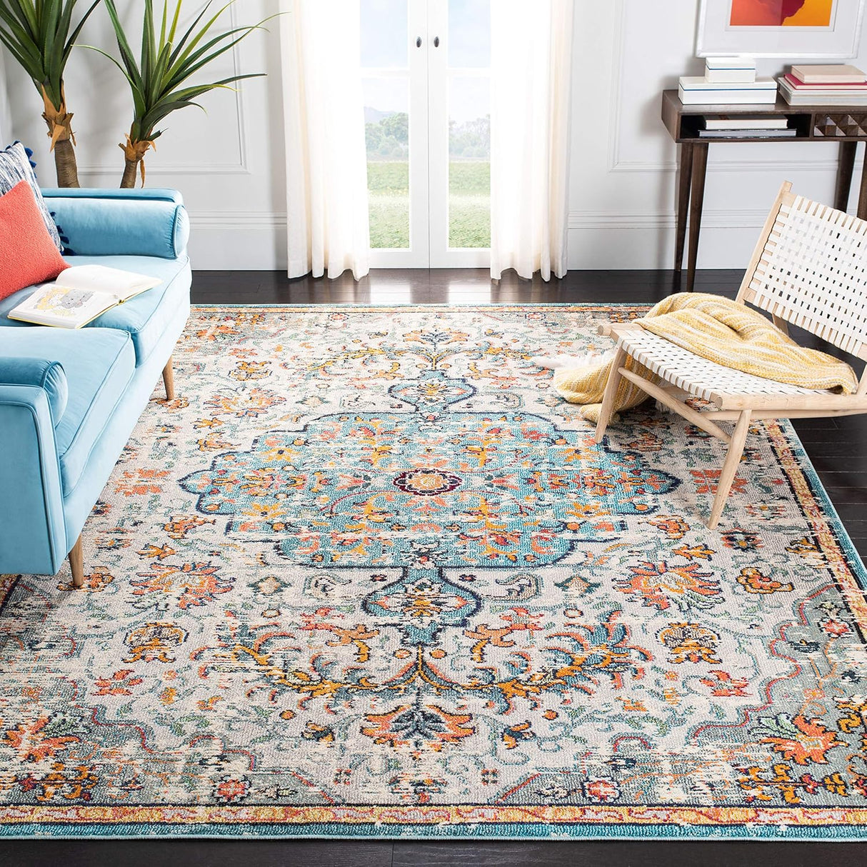 Alfombra SAFAVIEH Madison, diseño medallón, modelo MAD447F