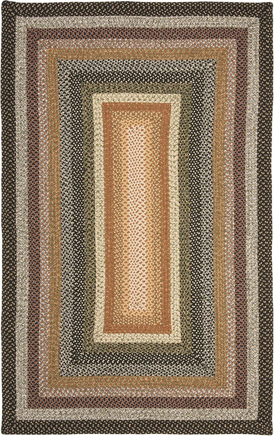 Alfombra trenzada reversible para sala o dormitorio - BRD308A