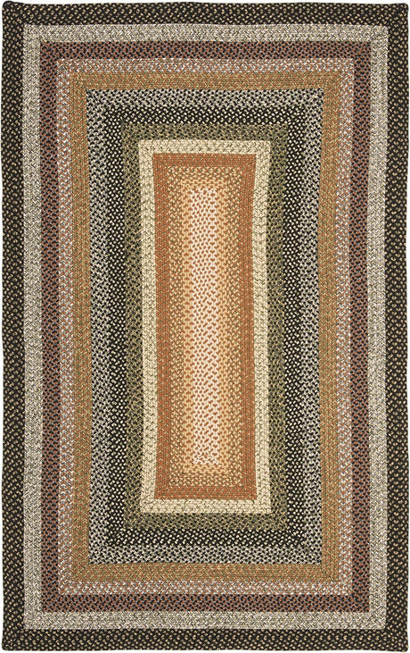 Alfombra trenzada reversible para sala o dormitorio - BRD308A