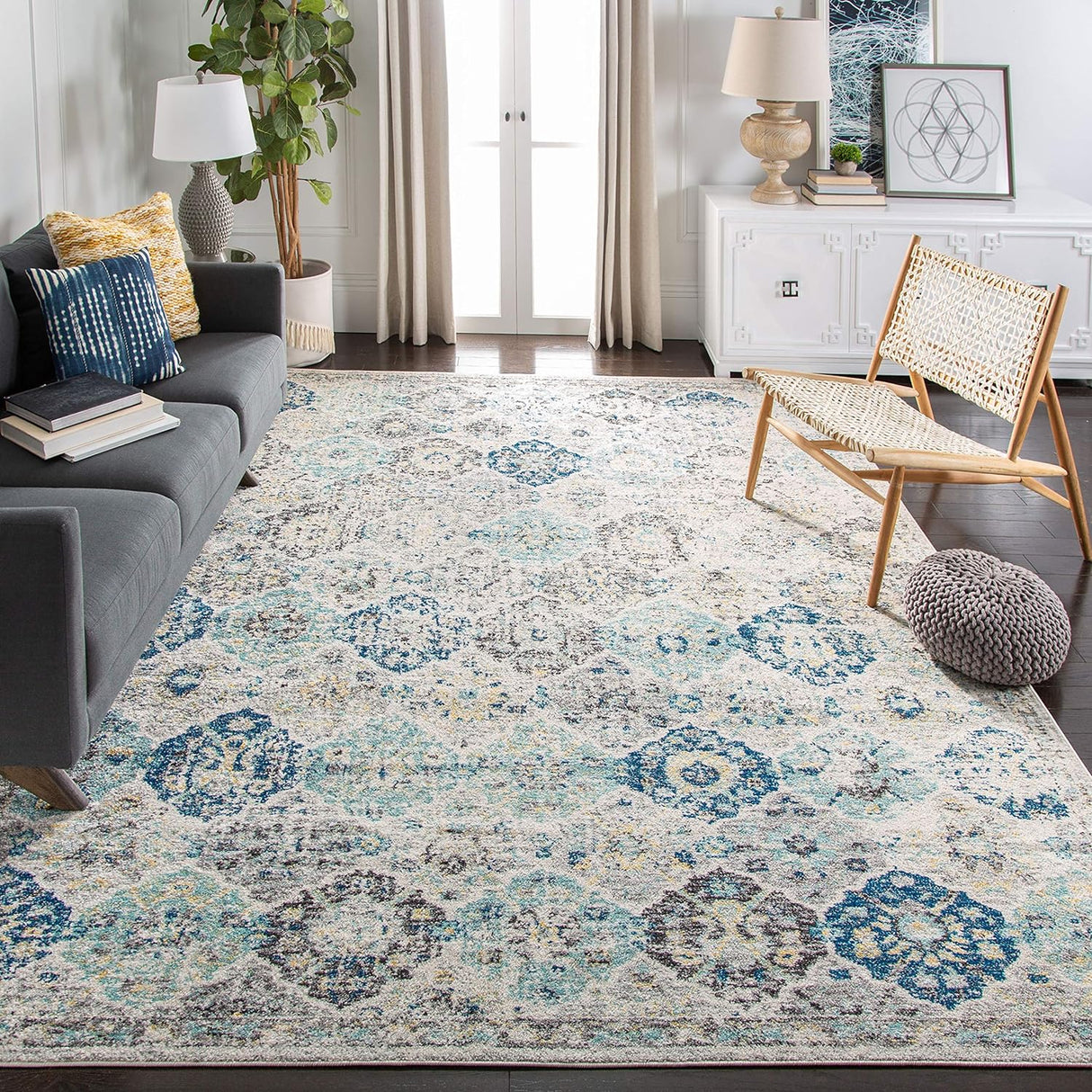 Alfombra SAFAVIEH Madison, diseño boho chic, fácil cuidado, MAD611A