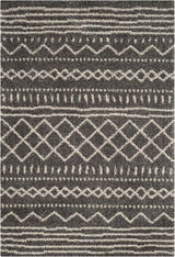 Alfombra de acento Shag - Diseño marroquí, fácil cuidado, ASG741B