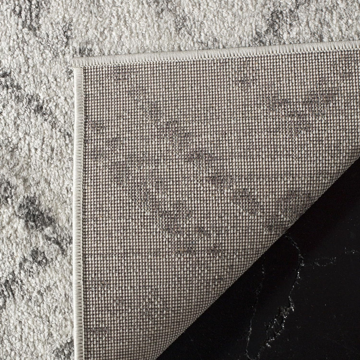 Alfombra de área moderna, diseño diamante, fácil cuidado, ADR131C