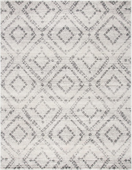 Alfombra de área moderna, diseño diamante, fácil cuidado, ADR131C