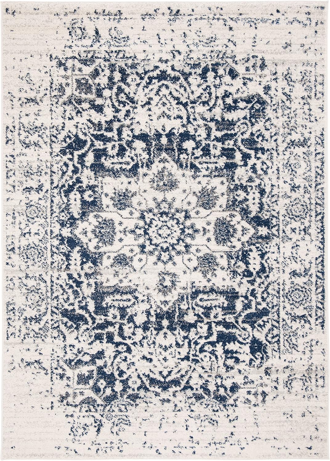 Alfombra de acento, diseño medallón nevado, modelo MAD603D