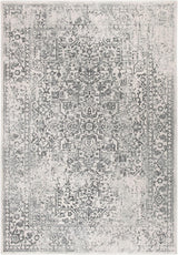 Alfombra de área, diseño oriental desgastado, modelo EVK256F
