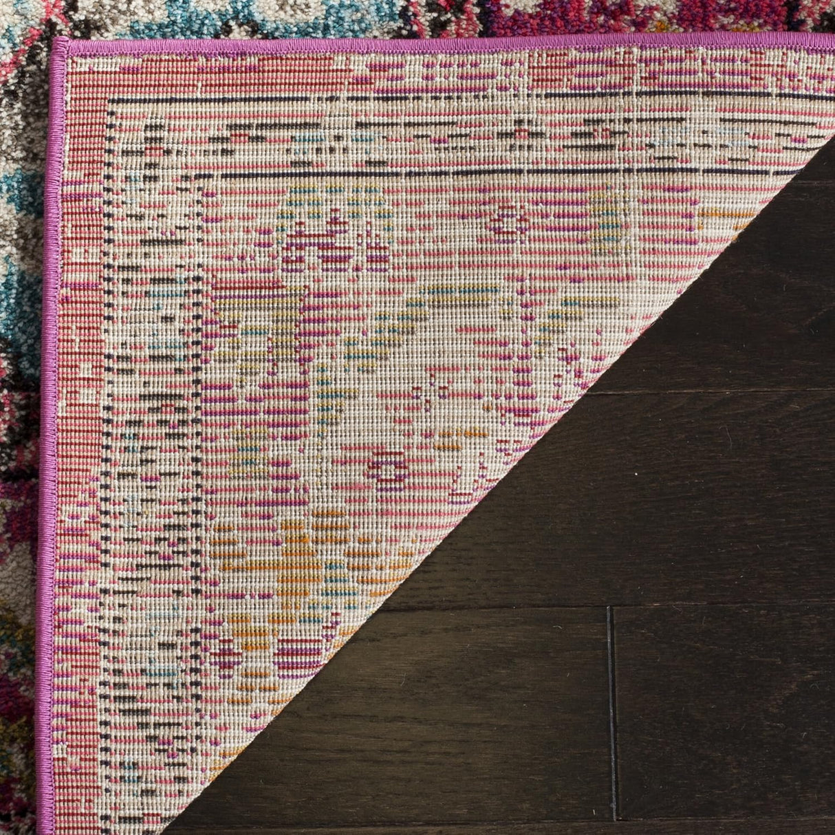 Alfombra Grande Boho Chic Medallón Diseño Distressed MNC243D