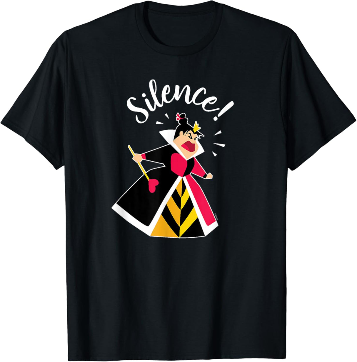 Camiseta con diseño deAlice in Wonderland Negra talla S