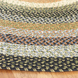 Alfombra Redonda Trenzada, Hecha a Mano, Reversible, BRD308A