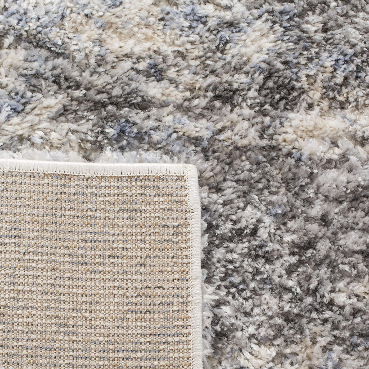 Alfombra Shag Moderna SAFAVIEH, Diseño Abstracto, BER219G