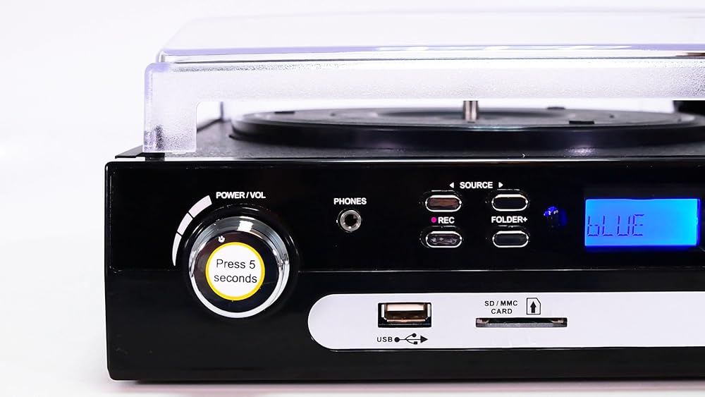Altavoces estéreo tocadiscos para vinilo con reproducción