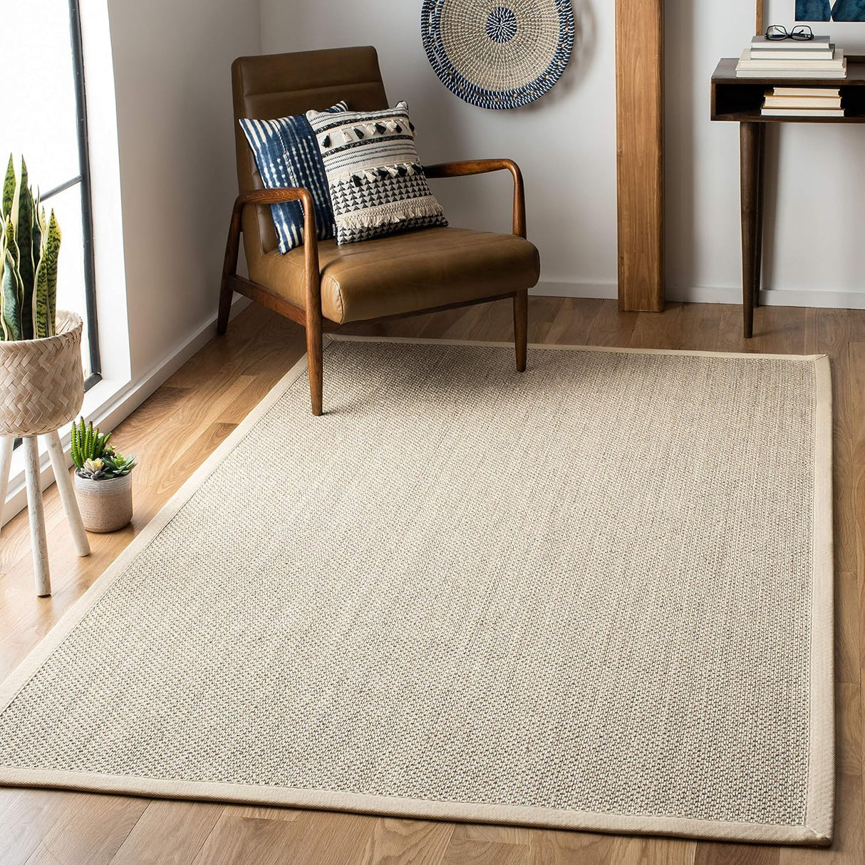 Alfombra Natural de Fibra SAFAVIEH, Diseño de Sisal, NF143C