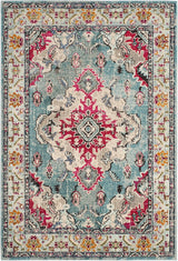 Alfombra Area Boho Chic Medallón Diseño Distinguido - MNC243J