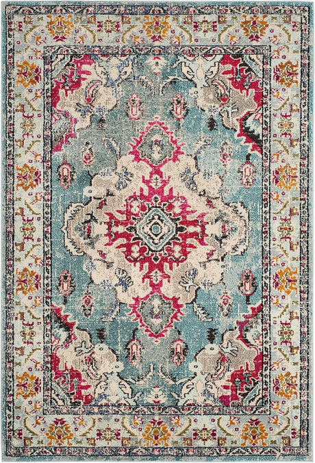 Alfombra Area Boho Chic Medallón Diseño Distinguido - MNC243J