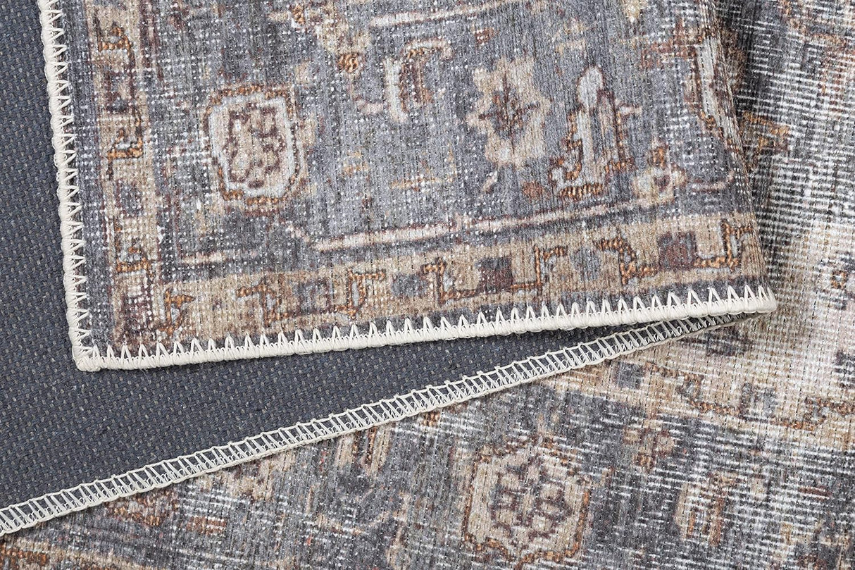Alfombra Lavable Adiva 2x3 con Antideslizante, Vintage