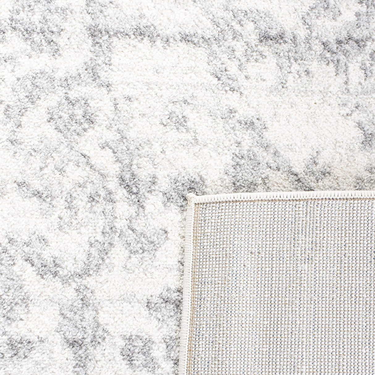 Alfombra Runner Medallón Copo de Nieve, Diseño Distressed, MAD603G