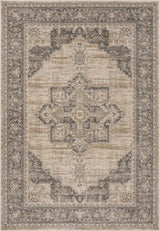 Alfombra de Área Medallón Desgastado, Fácil Cuidado, BNT865B