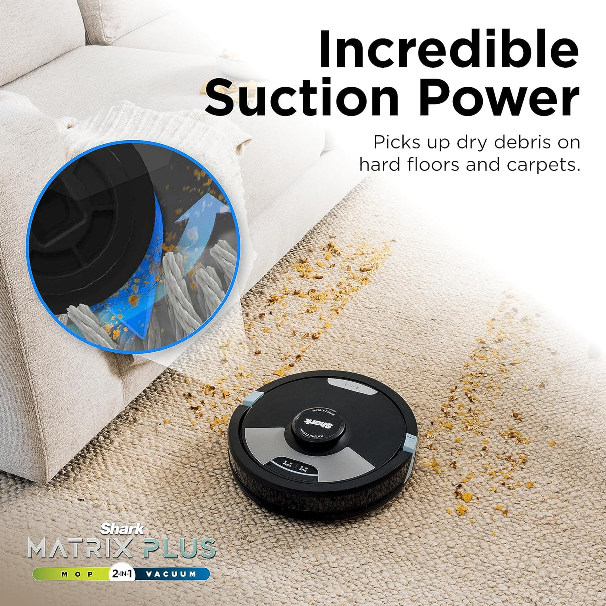 Aspiradora y mopa Shark Matrix Plus, autovaciado RV2610WA