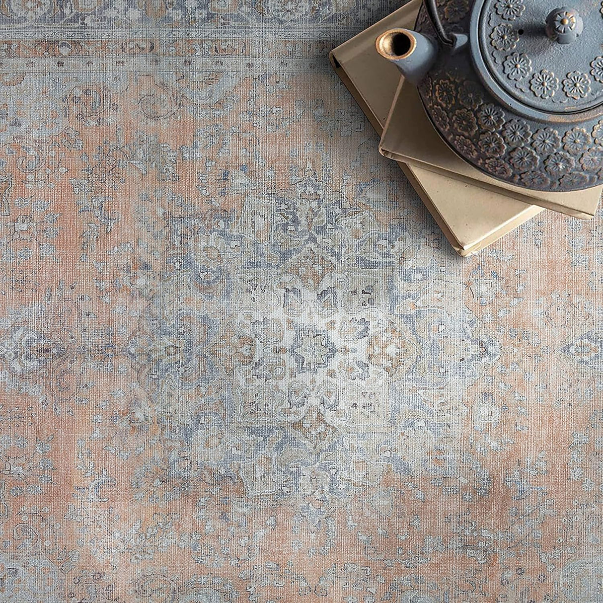 Alfombra Lavable 2x3 Adiva, Antideslizante, Vintage, 2' x 3