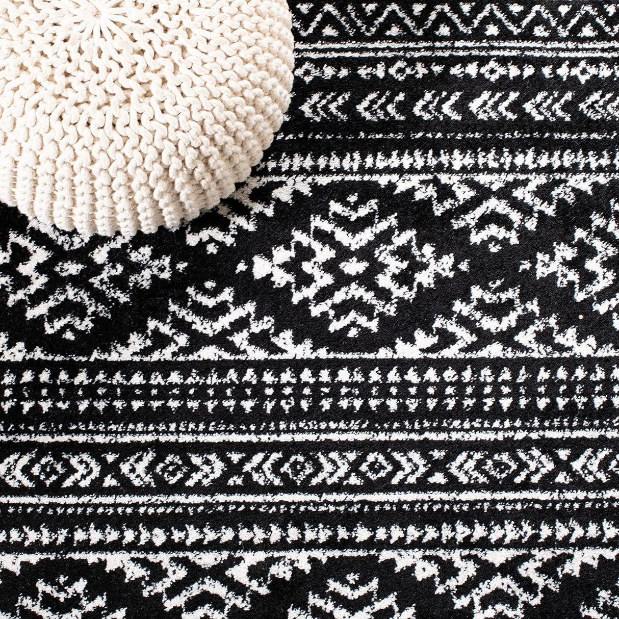 Alfombra de acento, diseño tribal marroquí, modelo TUL272Z