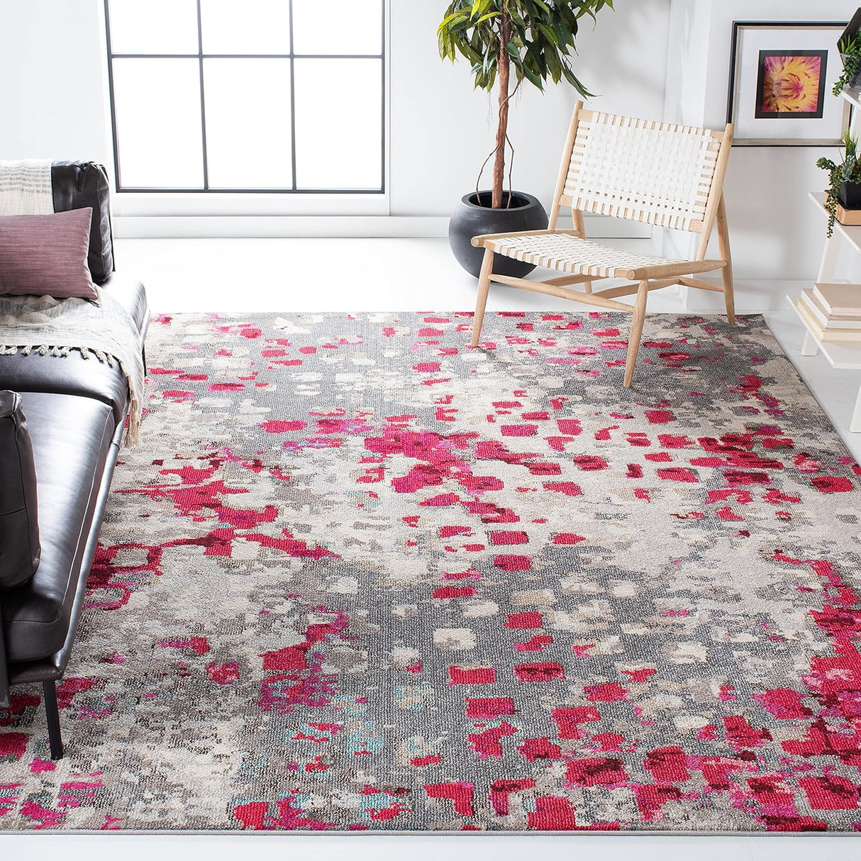 Alfombra SAFAVIEH Madison, diseño abstracto, fácil cuidado, MAD425R
