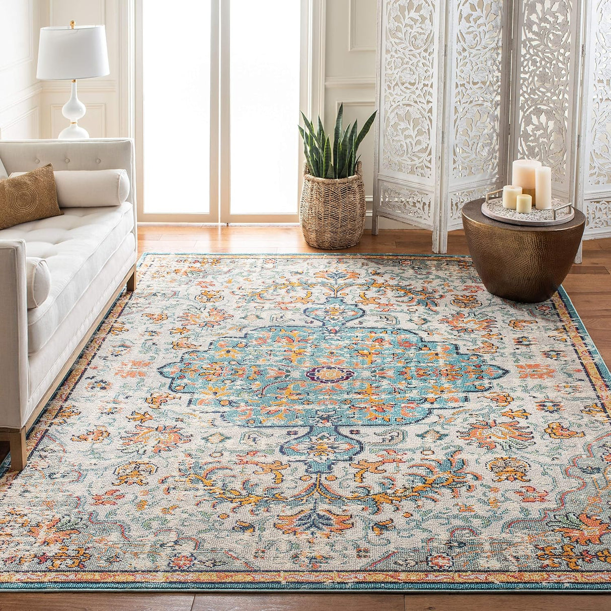 Alfombra SAFAVIEH Madison, diseño medallón, modelo MAD447F