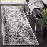 Runner de alfombra oriental desgastada, fácil cuidado, ADR109B