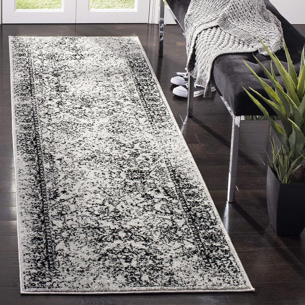 Alfombra Runner Oriental Desgastada, Antideslizante, ADR109B