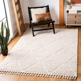 Alfombra cuadrada bohemia con flecos modelo MRK517C