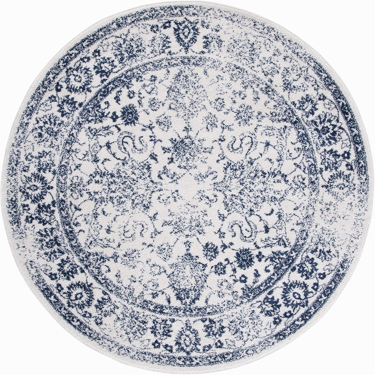 Alfombra Redonda Oriental Distressed, Fácil Cuidado, ADR109M-4R