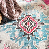 Alfombra Área Cuadrada, Diseño Boho Chic, Modelo MNC243D