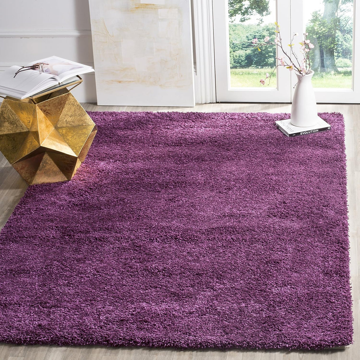 Alfombra de acento Shag, 2 pulgadas de grosor, modelo SG151-7373