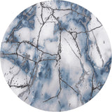 Alfombra de área redonda moderna, diseño abstracto, CFT877L-12R
