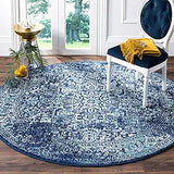 Alfombra Redonda Oriental Desgastada EVK256A para Sala