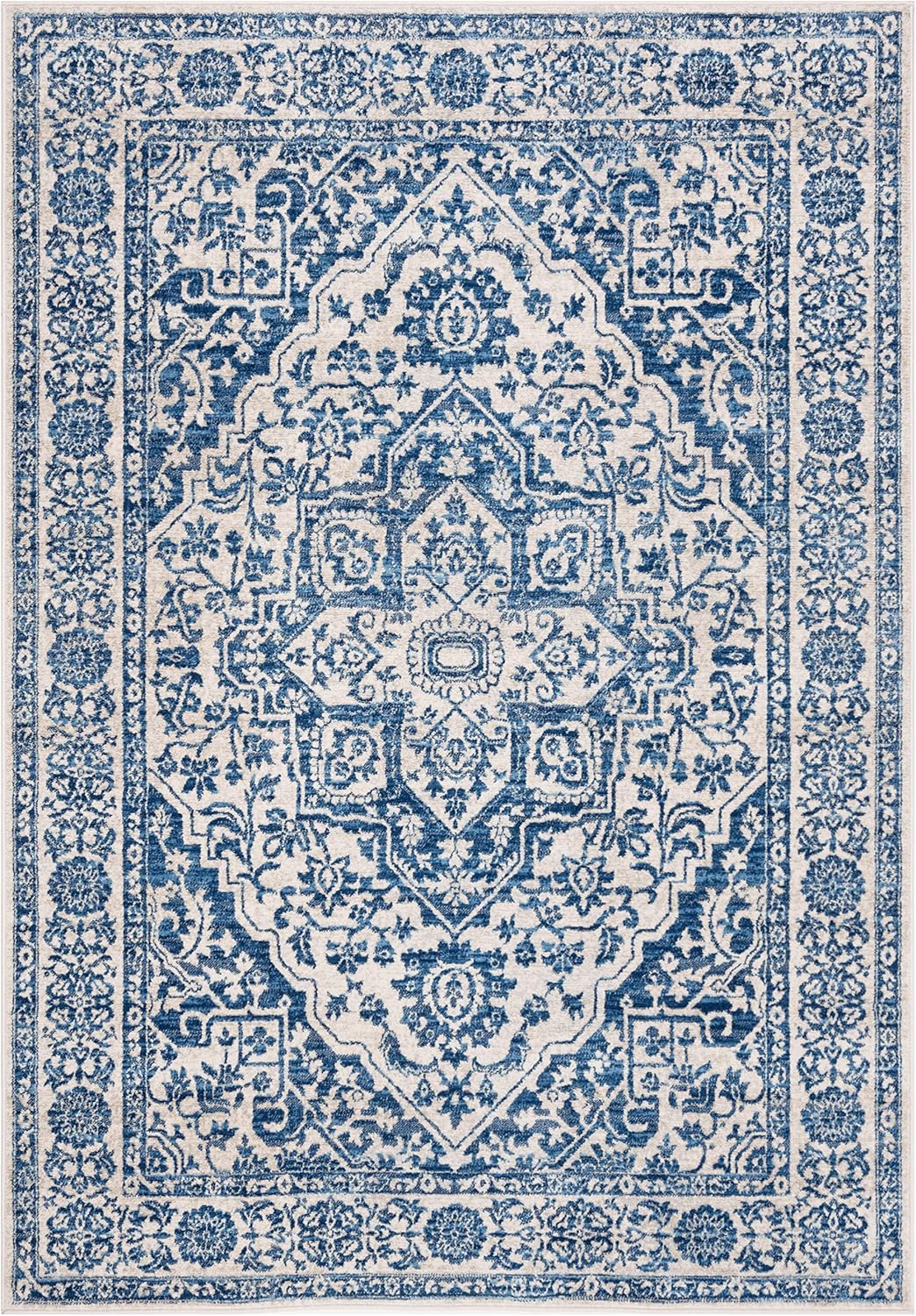 Alfombra de área Medallón Desgastado, Fácil Cuidado, BNT832M