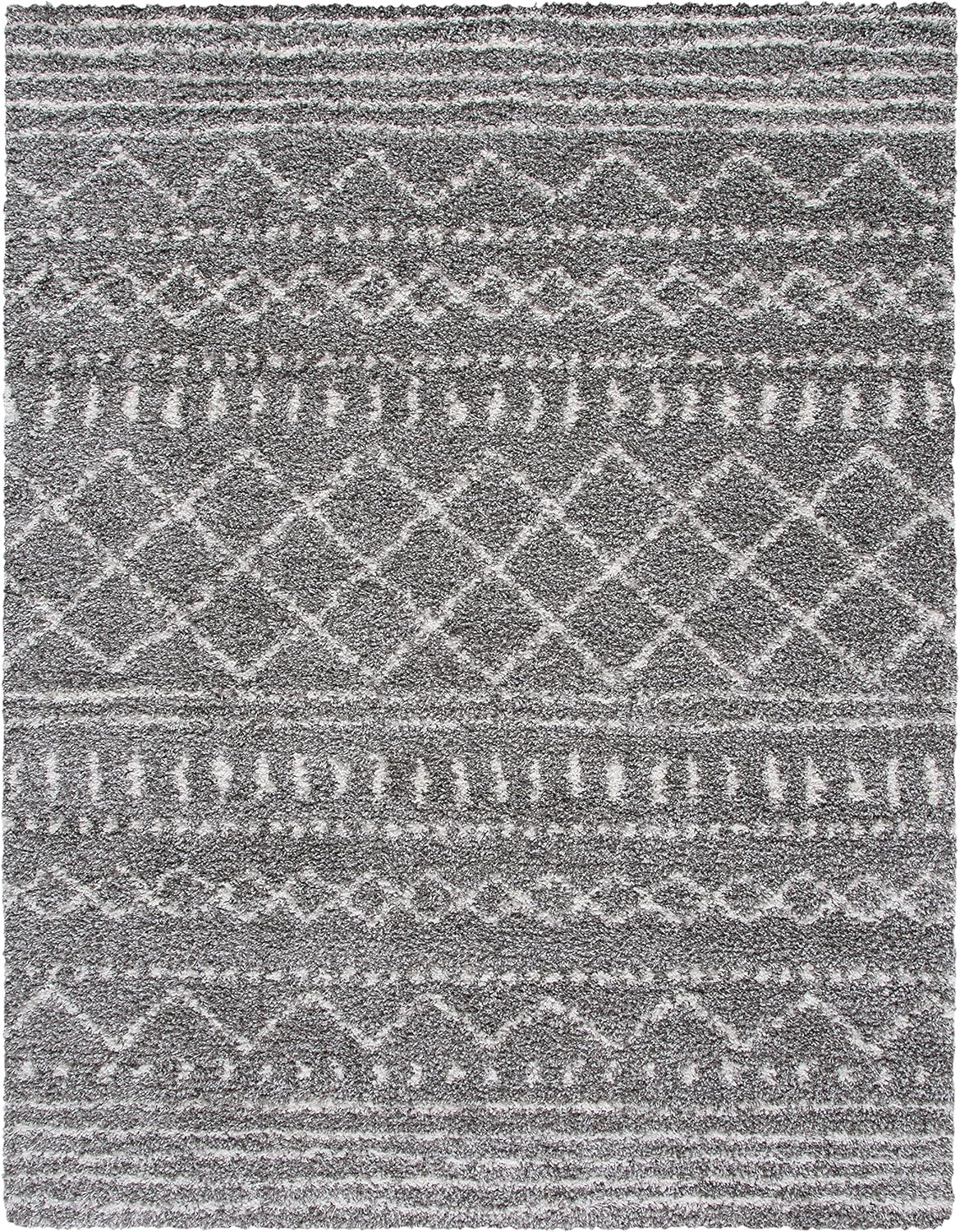 Alfombra área suave y gruesa estilo marroquí 9' x 12' ASG741B