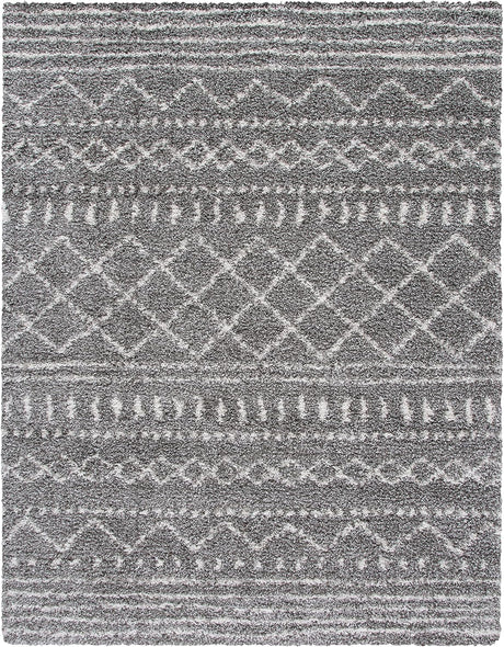 Alfombra área suave y gruesa estilo marroquí 9' x 12' ASG741B