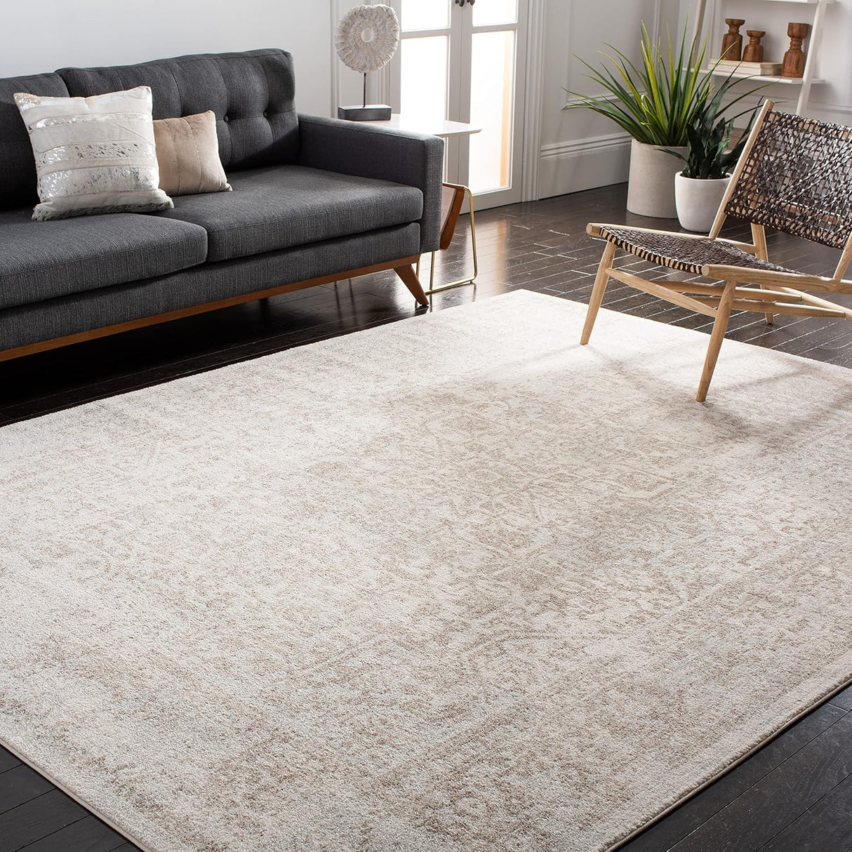 Alfombra de área, diseño oriental, fácil cuidado, modelo EVK256E