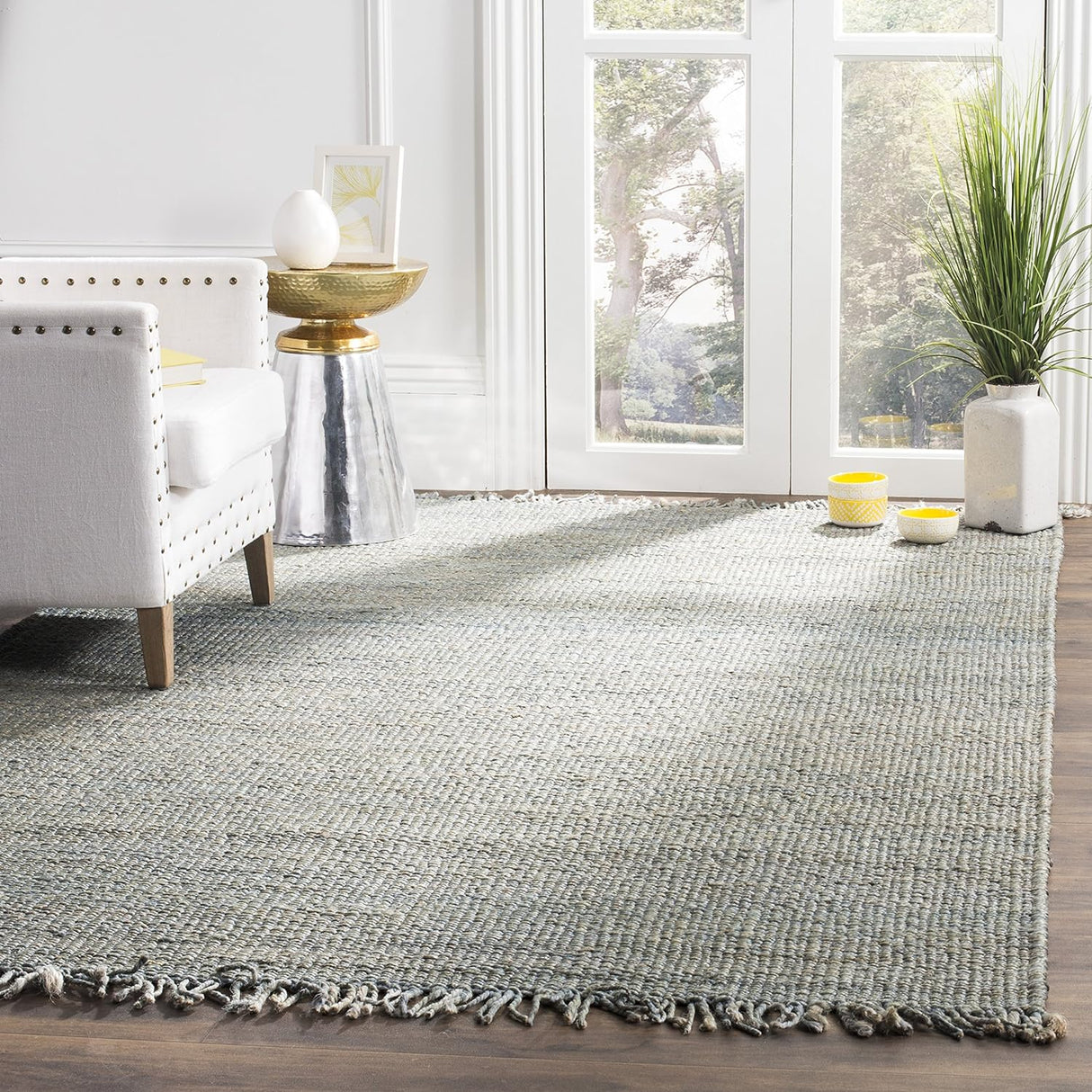 Alfombra Redonda de Yute SAFAVIEH Boho Fringe NF368E 8