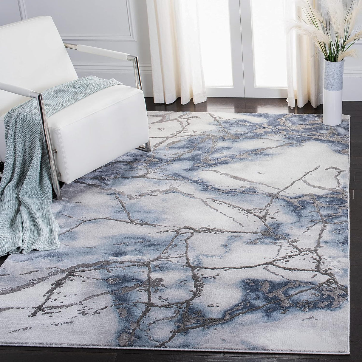 Alfombra Acento Moderna Abstracta, Diseño de Bajo Mantenimiento, CFT877L