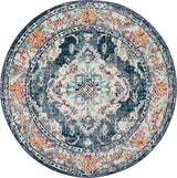 Alfombra Boho Chic Medallón Distressed 11' Redonda MNC243N
