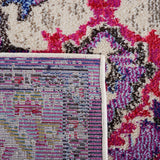 Alfombra Runner Boho Chic Medallón, Diseño Distresado, MNC243P