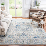 Alfombra Redonda Oriental Medallón Nieve Distressed MAD603F