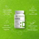 Suplementos HMB ultra fuertes 240 cápsulas DEAL SUPPLEMENT